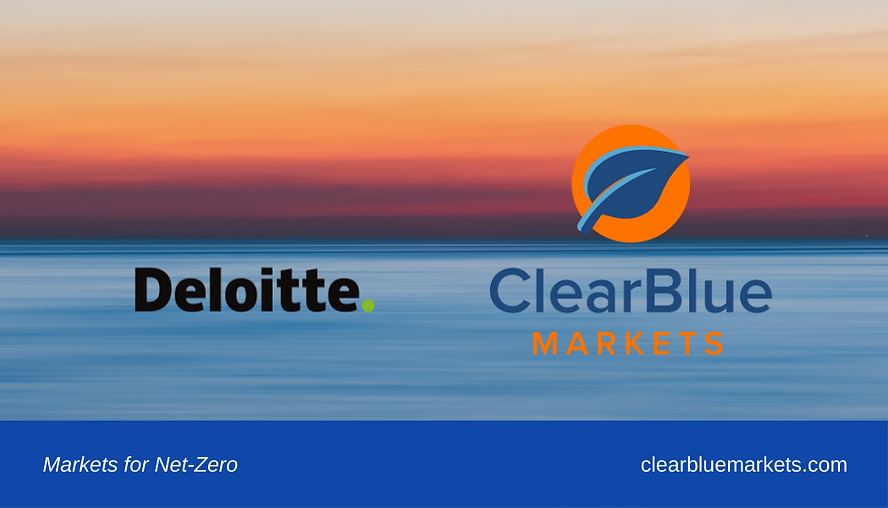 Deloitte Canada and ClearBlue Markets join forces to unlock carbon value in the path to net zero