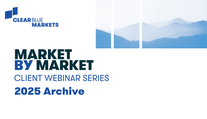 Exclusive Analyst Briefings for ClearBlue Markets Clients