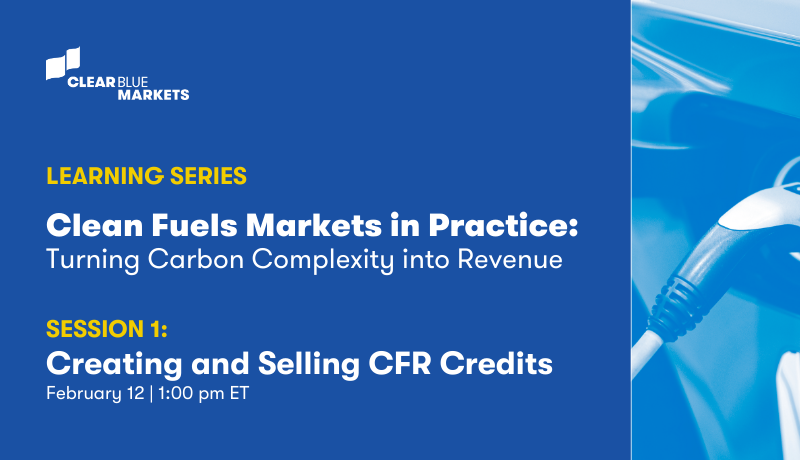 Creating and Selling CFR Credits