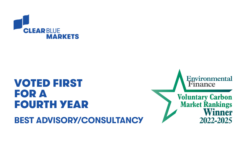 ClearBlue Named Best Advisory/Consultancy in Environmental Finance’s VCM Rankings