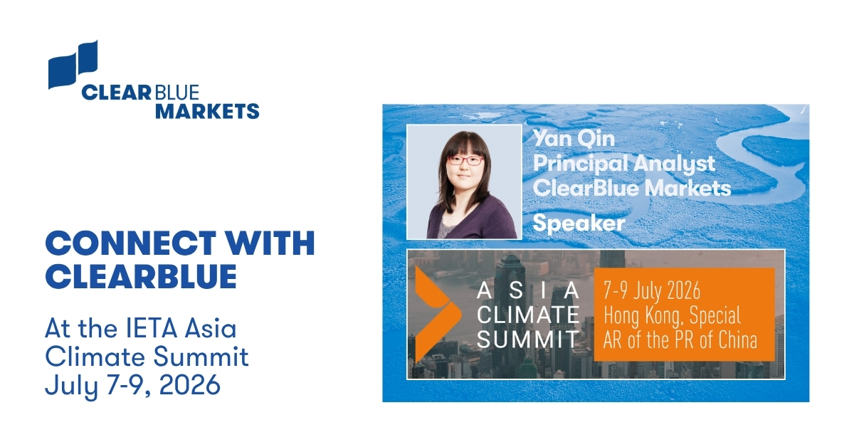 ClearBlue Markets is at the IETA Asia Climate Summit in July