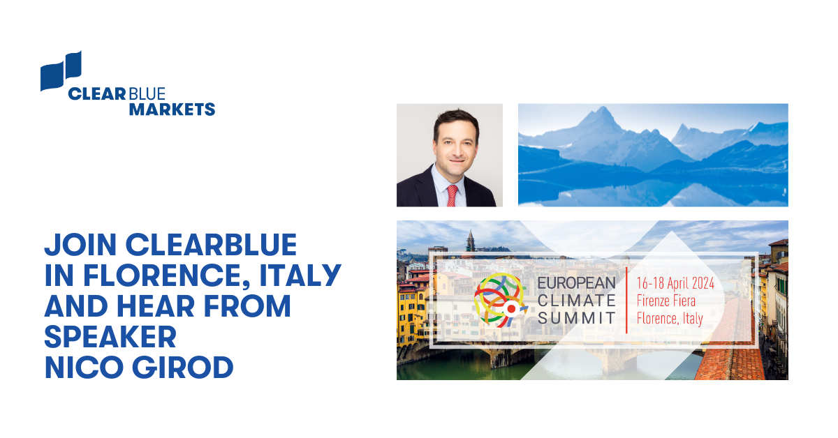 ClearBlue's Nico Girod, Speaking at the upcoming European Climate Summit