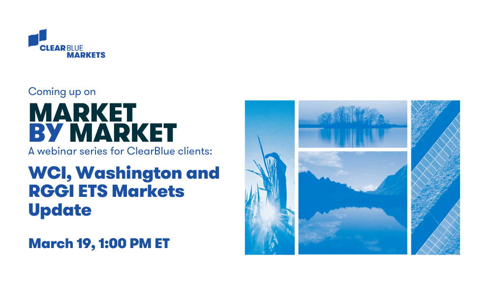 Market by Market: WCI, Washington and RGGI ETS markets update